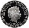Купить Острова Кука 5 долларов 2013 "С Новым Годом!" с сертификатом
