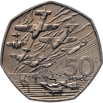 купить Великобритания 50 пенсов (pence) 1994 "50 лет высадки союзников в Нормании (день D)"