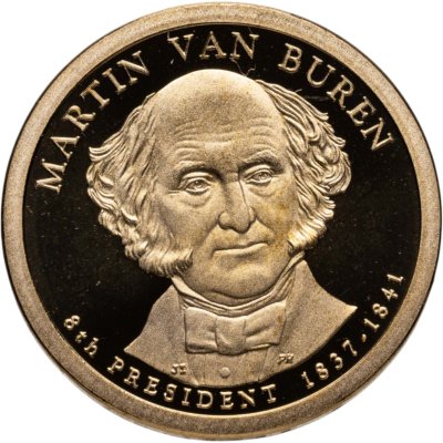 купить США 1 доллар (dollar) 2008 S Proof "Мартин Ван Бюрен (8-й президент США)" знак монетного двора "S" - Сан-Франциско