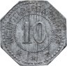 Купить Германия "Розенхайм" 10 пфеннигов 1917 нотгельд