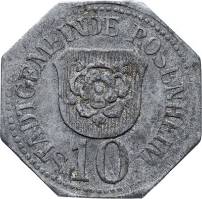 купить Германия "Розенхайм" 10 пфеннигов 1917 нотгельд