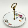 Купить Блюдо для сервировки (конфетница), La Porcelaine de Boudour, фарфор, деколь, золочение, металл, Бельгия, 2000-2010 гг.