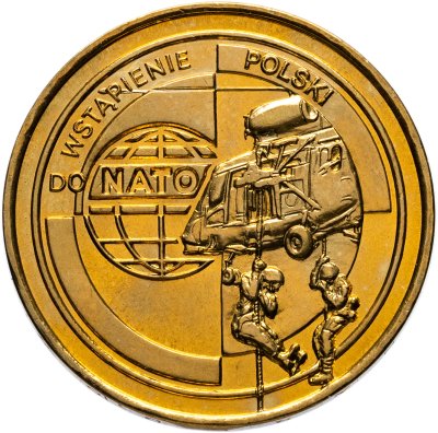 купить Польша 2 злотых (zlotе) 1999 Вступление Польши в НАТО