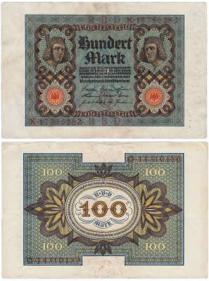 купить Германия 100 марок 1920 P-69