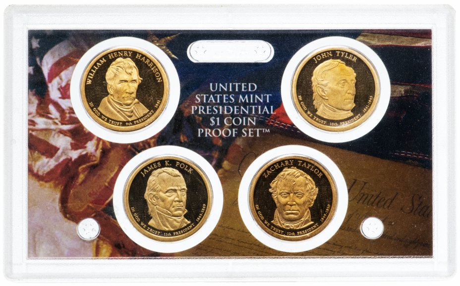 купить США Набор монет 1 доллар "Президенты" 2009 Proof в буклете