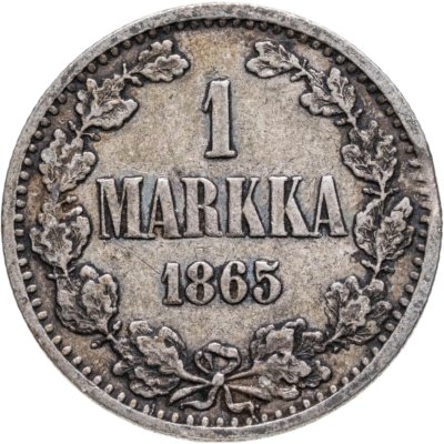 купить 1 марка 1865 S Российская Финляндия