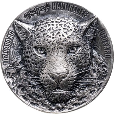 купить Кот-д'Ивуар 1000 франков CFA 2023 "Big five Леопард" в футляре