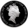 Купить Британские Виргинские острова 25 долларов (dollar) 1992 "500 лет Открытию Нового Света. Колумб и лунное затмение"