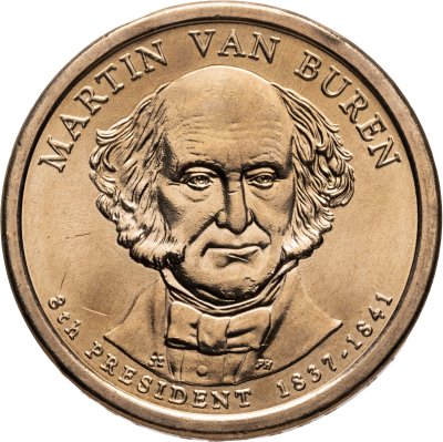купить США 1 dollar (доллар) 2008 "Мартин Ван Бюрен (8-й президент США)", знак монетного двора "P" - Филадельфия