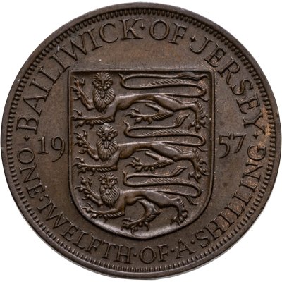 купить Джерси 1/12 шиллинга (shilling) 1957