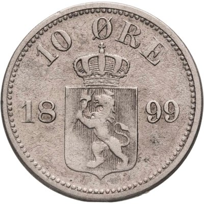 купить Норвегия 10 эре (ore) 1899