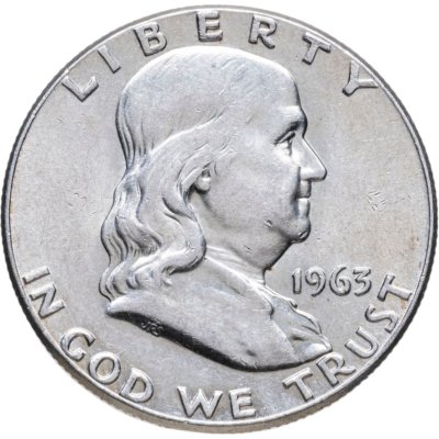 купить США 50 центов (1/2 доллара, half dollar) 1963 "Franklin Half Dollar"