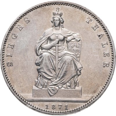 купить Германия (Пруссия) 1 талер 1871 "Победа в Франко-прусской войне"