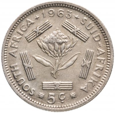купить ЮАР 5 центов (cents) 1963