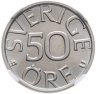 Купить Швеция 50 эре (ore) 1976 в слабе DNC MS68