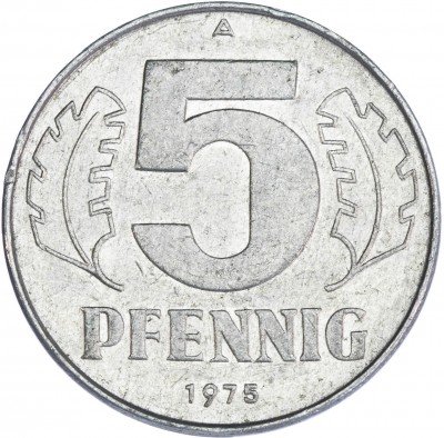 купить Германия 5 пфеннигов 1975