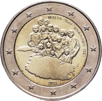 купить Мальта 2 евро (euro) 2013 "100 лет Самоуправлению Мальты"