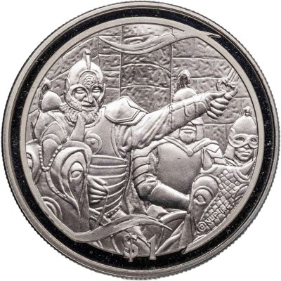 купить Новая Зеландия 1 доллар 2003 "Властелин Колец - Король Теоден"