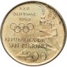 Купить Сан-Марино 200 лир (lire) 1980 XXII летние Олимпийские Игры, Москва 1980