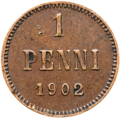 купить 1 пенни (penni) 1902 Российская Финляндия