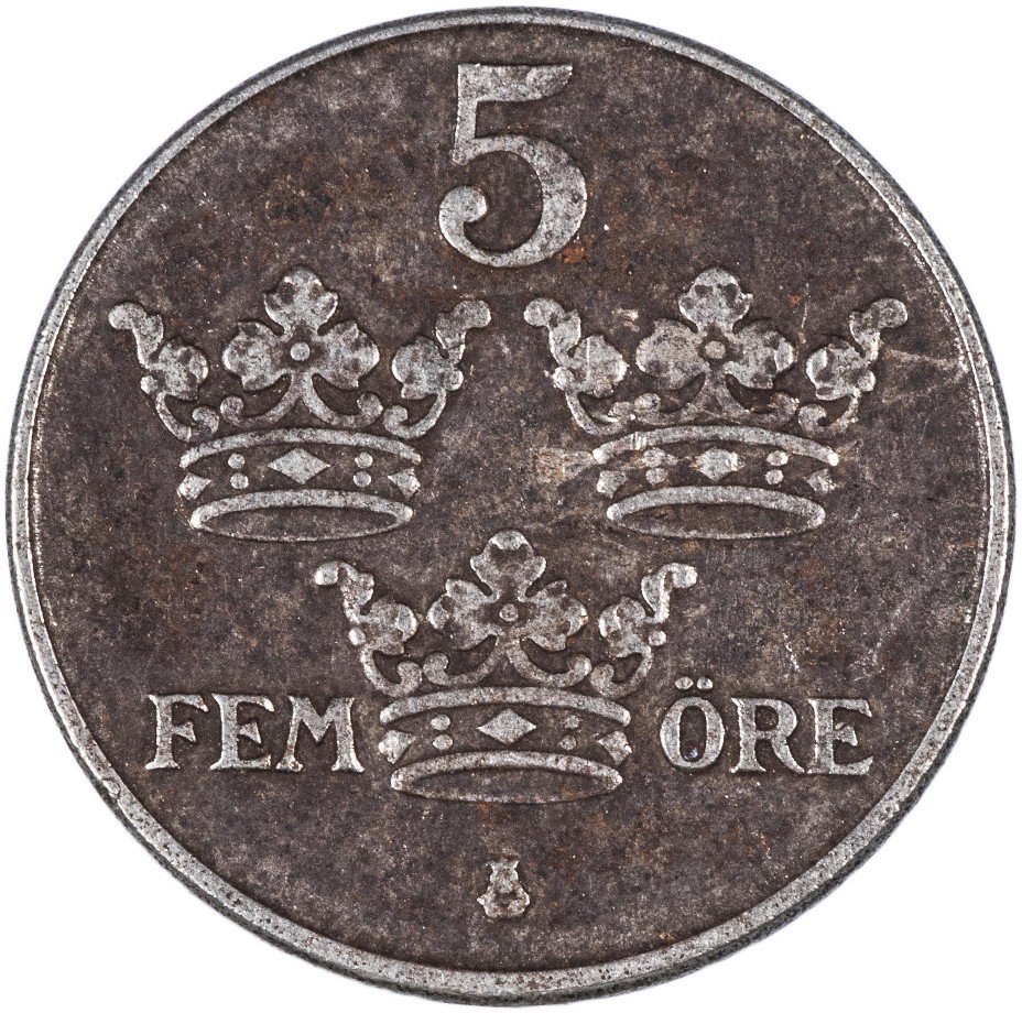 купить Швеция 5 эре 1943