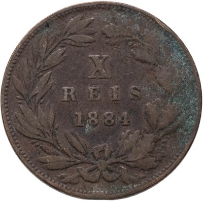 купить Португалия 10 реалов (рейс, reis) 1884