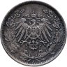 Купить Германия 1/2 марки (mark) 1918 A знак монетного двора: "A" - Берлин