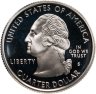 Купить США 25 центов (квотер, 1/4 доллара, quarter dollar) 2004 S PROOF "Квотер штата Айова", знак монетного двора: "S" - Сан-Франциско