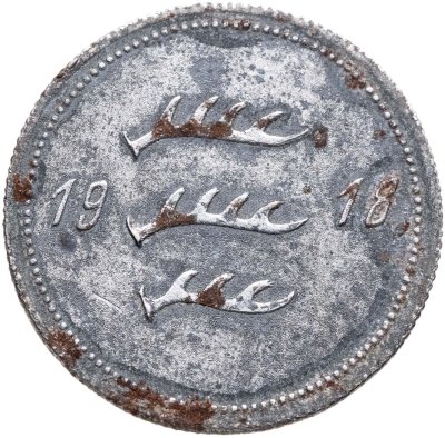 купить Германия (нотгельды) 50 пфеннигов 1918 "Город Бакнанг"