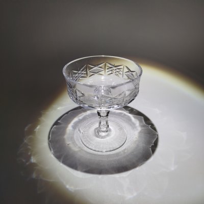 купить Креманка с резным декором, хрусталь, гранение, СССР, 1970-1990 гг.