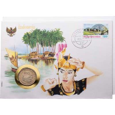 купить Индонезия 100 рупий (rupiah) 1978 "Лес для процветания" в конверте с маркой