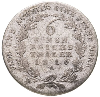 купить Пруссия 1/6 талера 1816