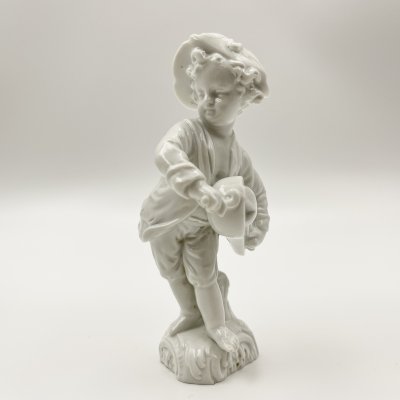 купить Статуэтка "Путти с колёсной лирой", фарфор, KPM (Königliche Porzellan-Manufaktur), Германия, 1870-1882 гг.