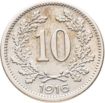 купить Австрия 10 геллеров (heller) 1916 Императорский герб