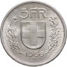 Купить Швейцария 5 франков (francs) 1966 в слабе Монетник.ру MS63