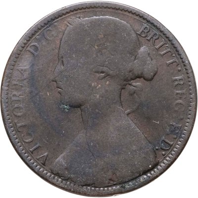 купить Великобритания 1 пенни (penny) 1866