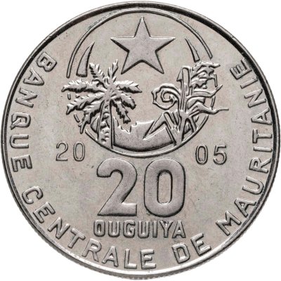 купить Мавритания 20 угий (ouguiya) 2005