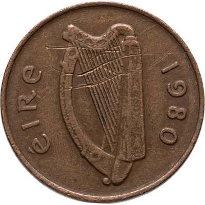 купить Ирландия 2 пенса (pence) 1980