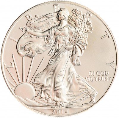 Купить США 1 доллар 2014 "Шагающая Свобода"