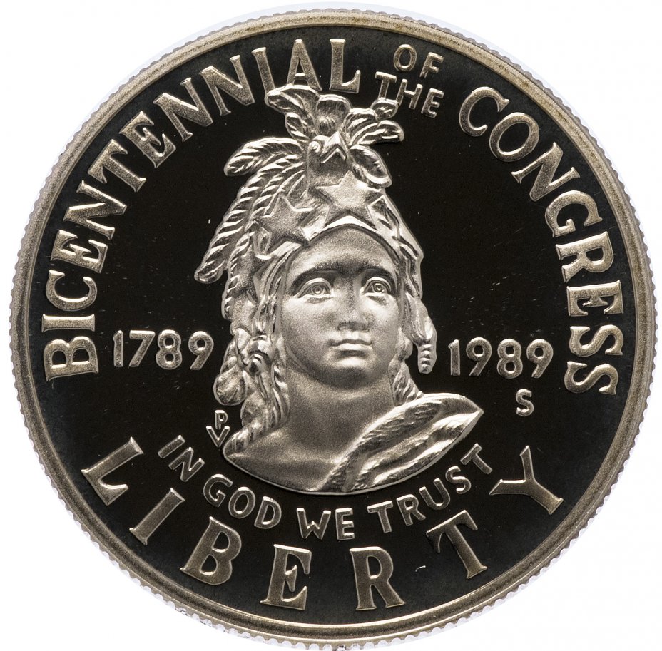 купить США 50 центов 1989 Proof "200 лет Конгрессу"