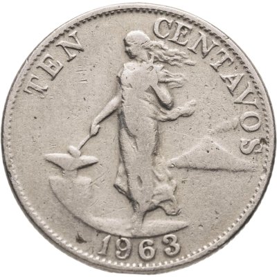 купить Филиппины 10 сентаво (centavos) 1963