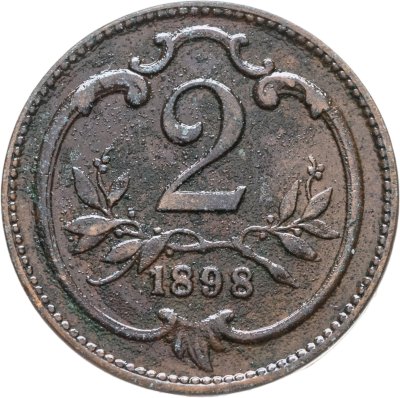 купить Австрия 2 геллера (heller) 1898