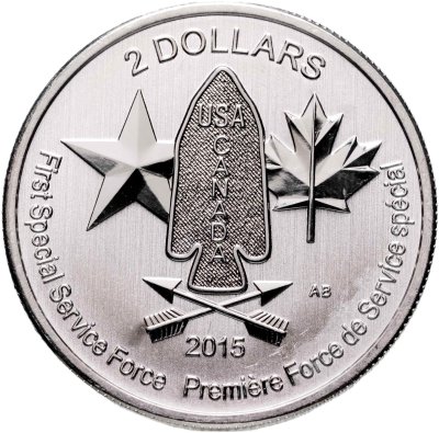 купить Канада 2 доллара (dollars) 2015 "Бригада дьявола"