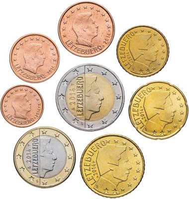 купить Люксембург набор из 8 монет евро 2014