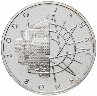 купить Германия (ФРГ) 10 марок 1989 "2000 лет городу Бонн"