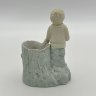 Купить Вазочка (спичечница, карандашница) с фигурой мальчика, бисквит, роспись, Российская империя, 1900-1910 гг.