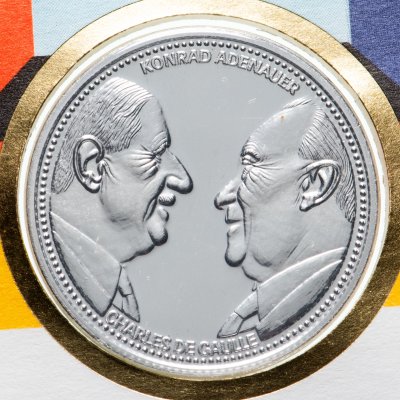 купить Германия, ФРГ 1988 медаль "25 лет Елисейскому договору" в конверте с маркой