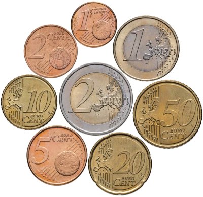 купить Словения, набор из 8 разменных монет евро 2007-2009 гг.