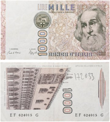 купить Италия 1000 лир 1982