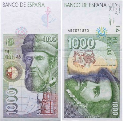 купить Испания 1000 песет 1992